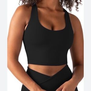 Yitty sport bra active Black Cropped Tank Top